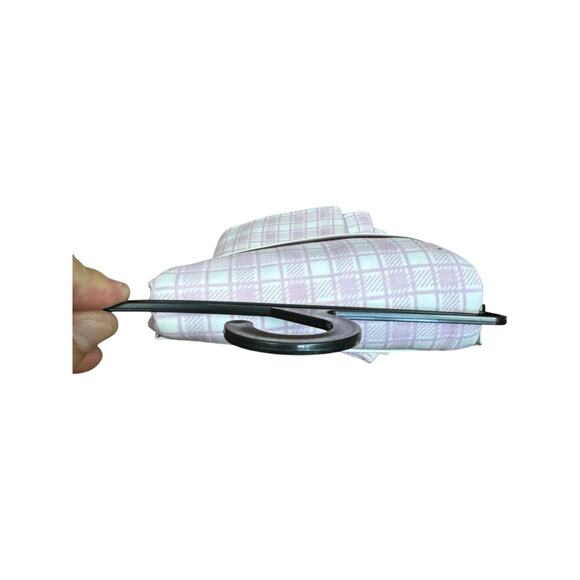 HUE Pink Gingham Cropped Flare Cotton Leggings M NWT Blackout No See-Throug - Picture 6 of 9